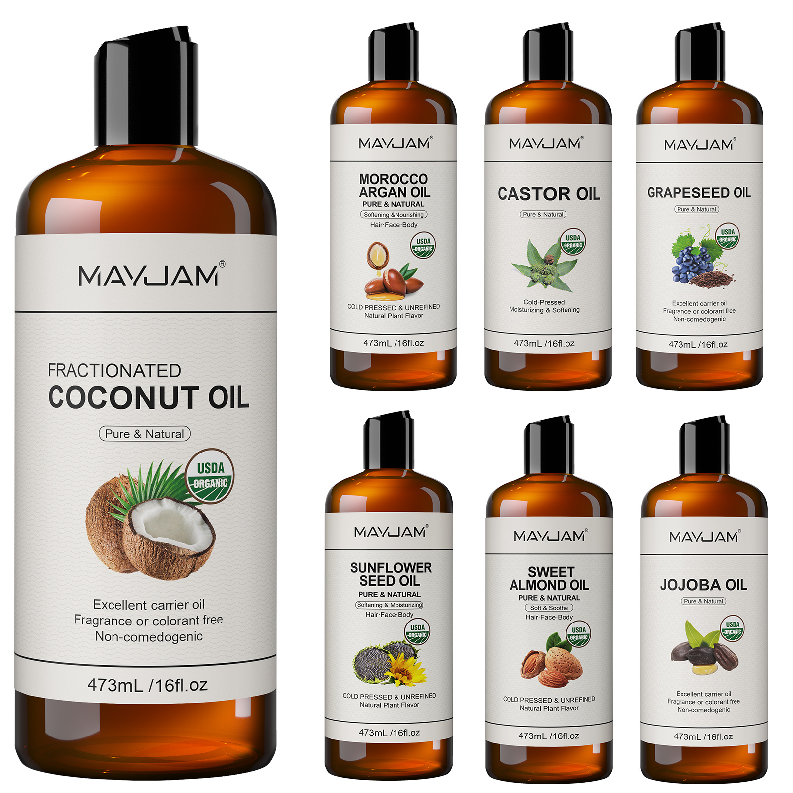Coconut Oil Refined - USDA Organic Coconut Oil for Skin