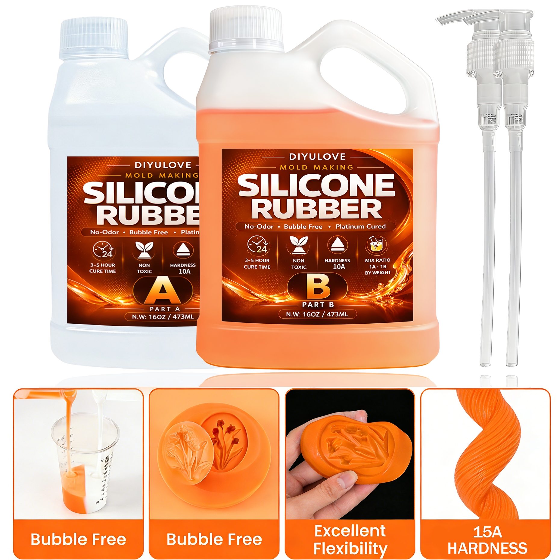 Soap Making Ingredient - Liquid Silicone Rubber Kit,High-Performance Fast Cure