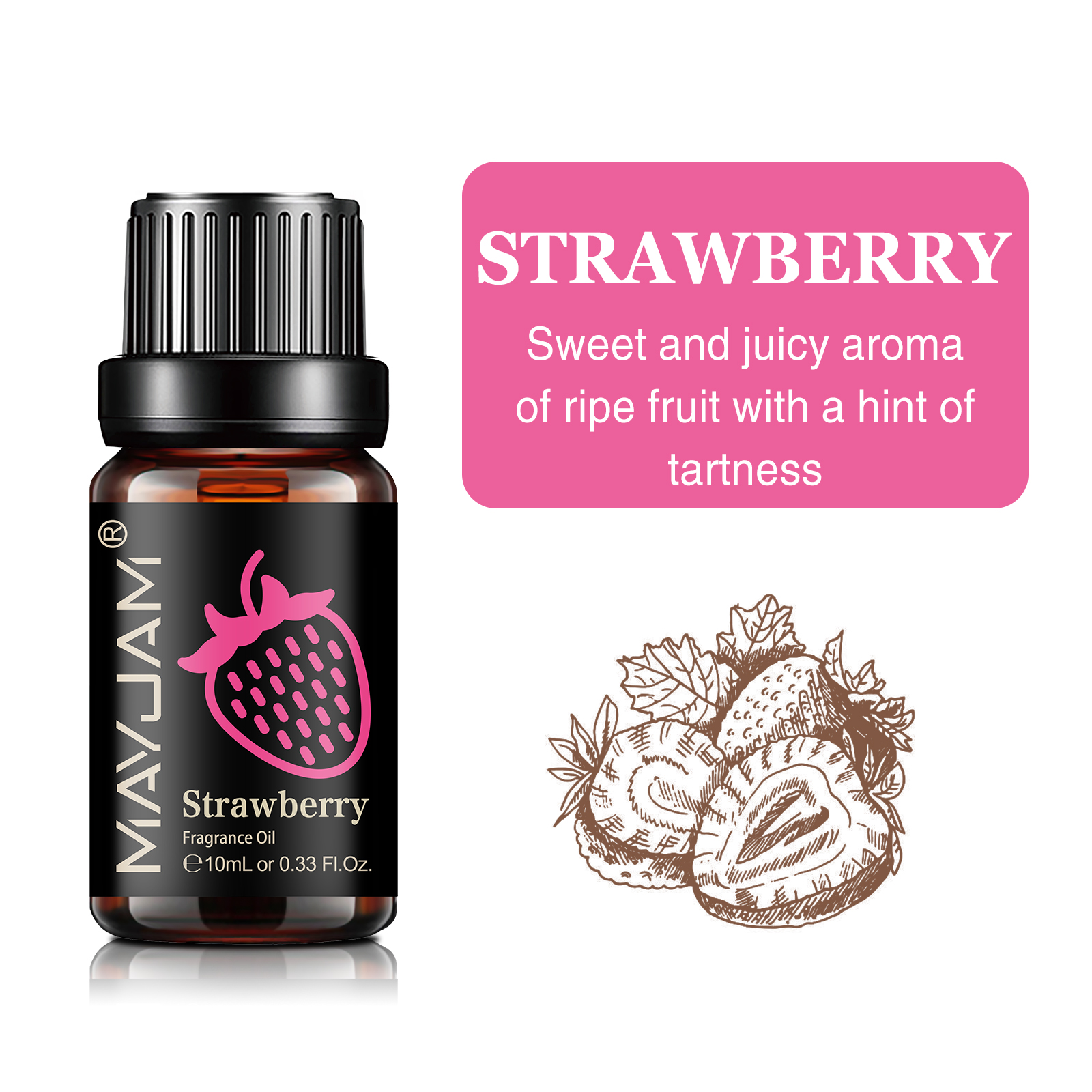 10ML Strawberry Fruit Fragranc - Coconut Oil Refined recensie en prijs