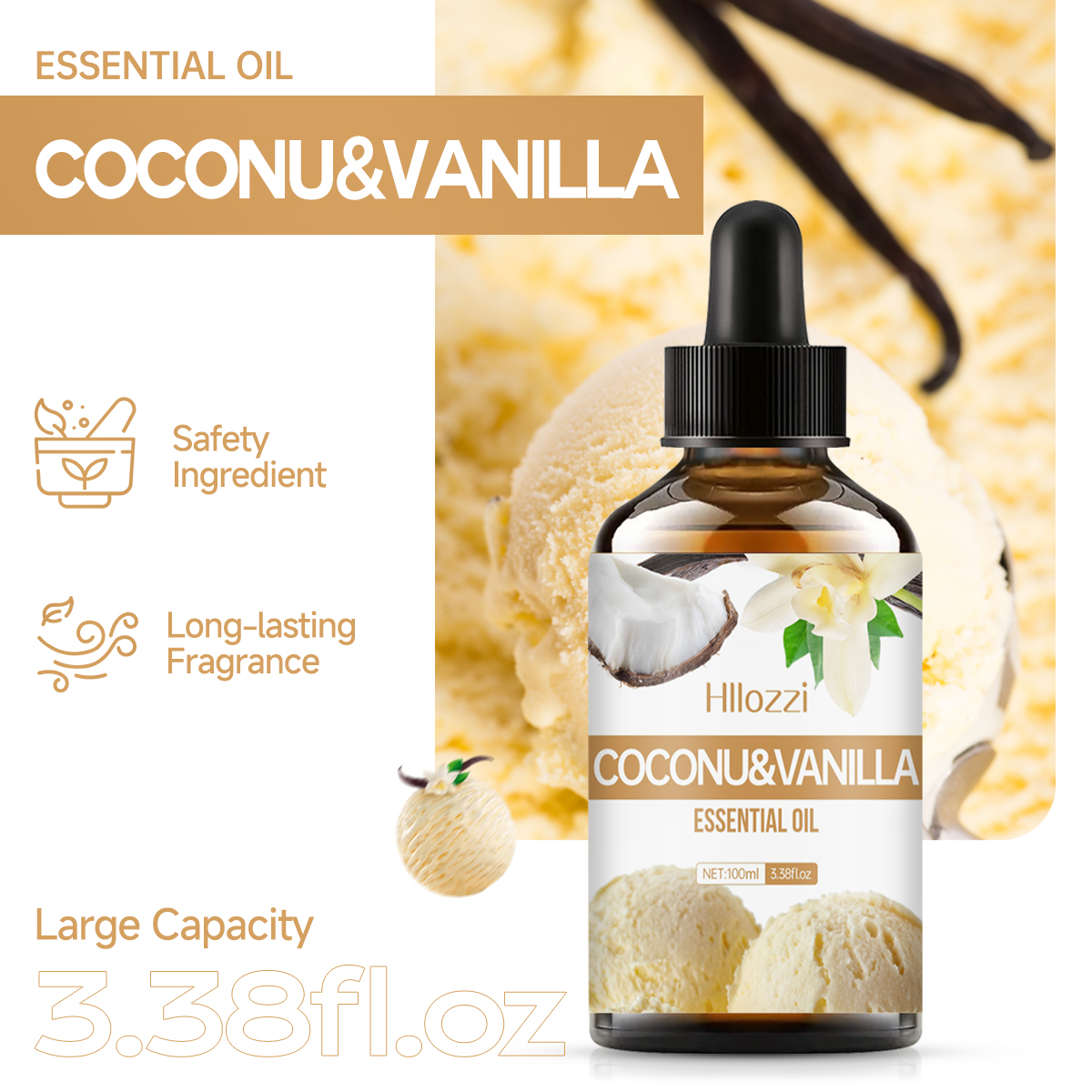 Coconut & Vanilla essential oi - Coconut Oil Refined recensie en prijs