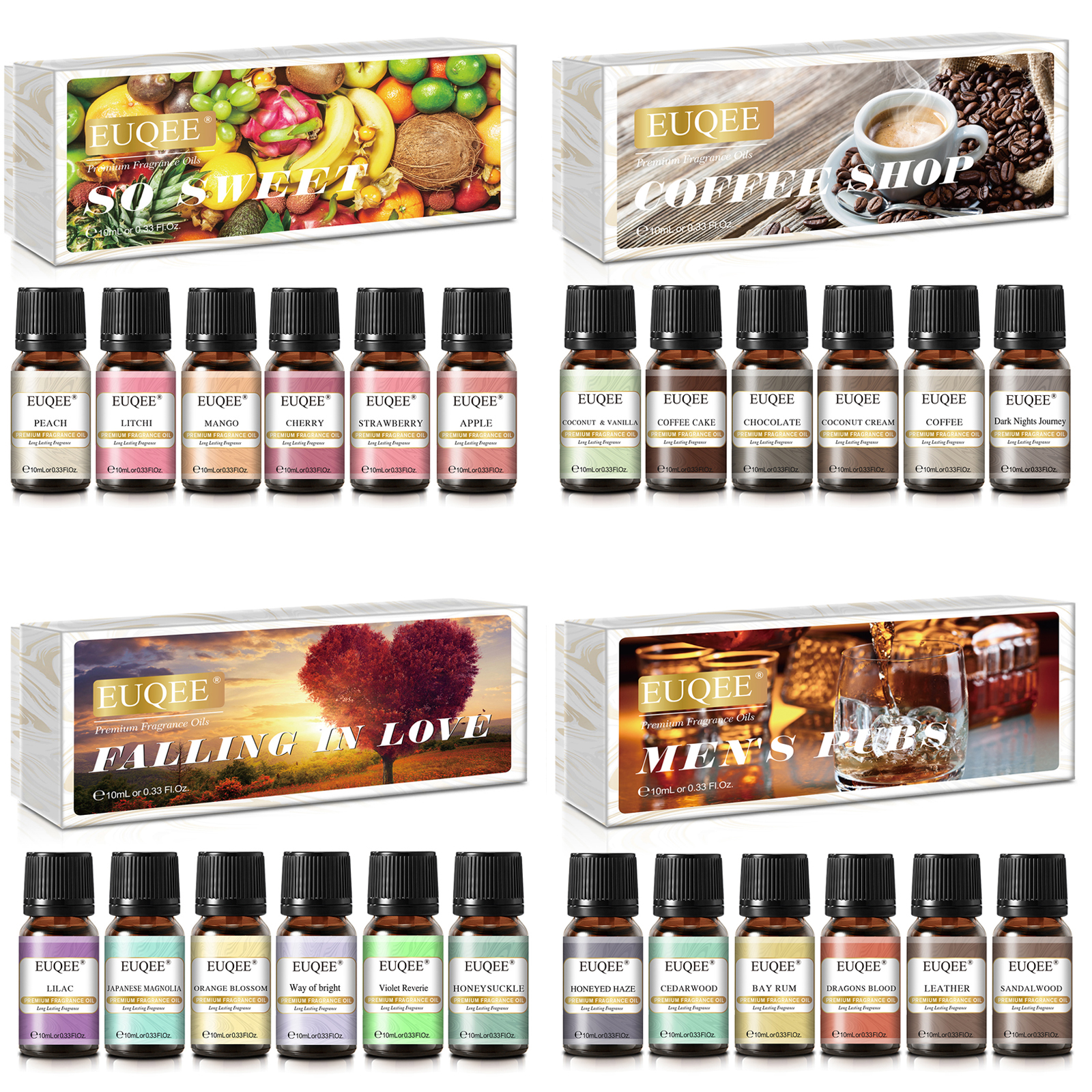 EUQEE 6pcs Fragrance Oils Set  - Soap Making Ingredient recensie en prijs