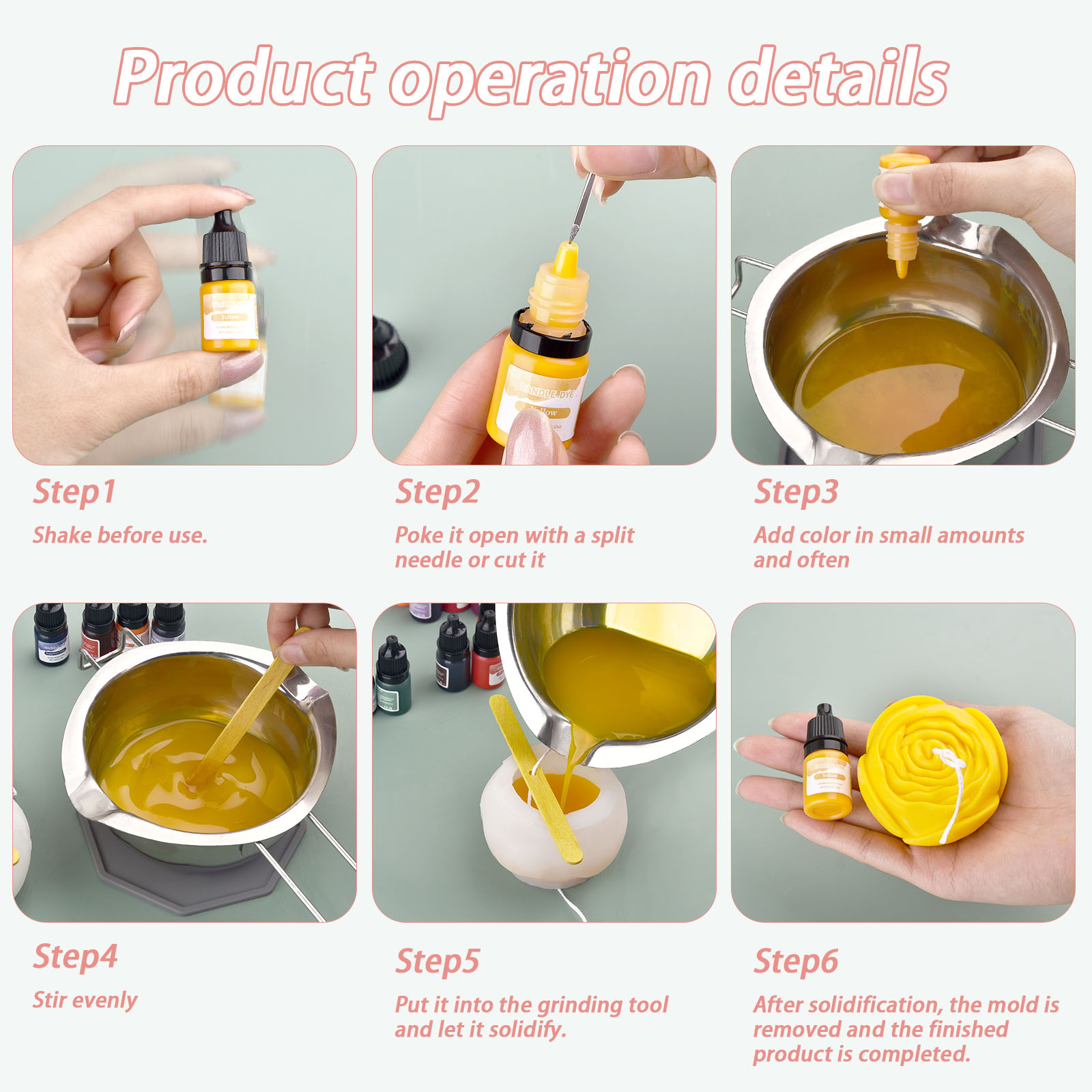5ml/Bottle Candle Wax Pigment  - Soap Making Ingredient recensie en prijs